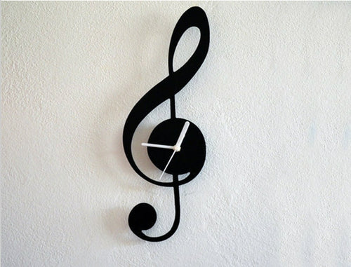 Music Sol Key  Wall Clock mirror sticker