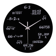Load image into Gallery viewer, Acrylic Silent Math Equations Polytechnic Digital Wall Clock