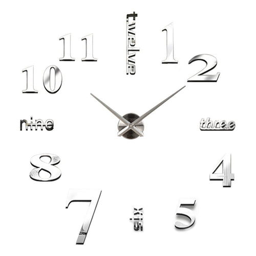 New Watch Wall Clocks Clock 3D Diy Acrylic