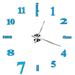 New Watch Wall Clocks Clock 3D Diy Acrylic