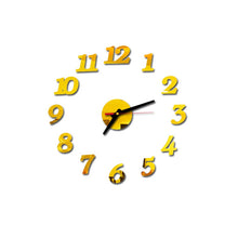 Load image into Gallery viewer, 3D DIY Roman Numbers Acrylic Mirror Clock