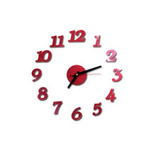 Load image into Gallery viewer, 3D DIY Roman Numbers Acrylic Mirror Clock