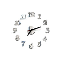 Load image into Gallery viewer, 3D DIY Roman Numbers Acrylic Mirror Clock