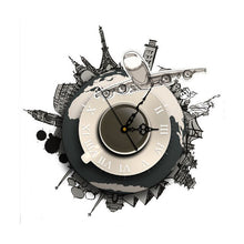 Load image into Gallery viewer, World Earth 3D Wall Sticker Clock