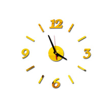 Load image into Gallery viewer, 3D Roman Numbers Acrylic Mirror Wall Clock