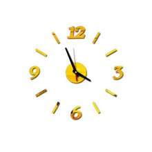 Load image into Gallery viewer, 3D Roman Numbers Acrylic Mirror Wall Clock
