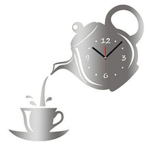 Load image into Gallery viewer, Acrylic Coffee Cup Teapot 3D Wall Clock