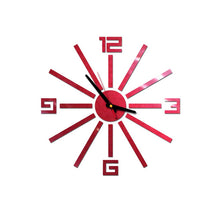 Load image into Gallery viewer, 3D Decorative Mirror Wall Clock