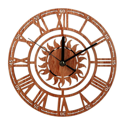 Vintage Style Silent Antique Wood Wall Clock