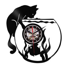 Load image into Gallery viewer, Creative Cat Style Non-Ticking Silent Antique Rubber Wall Clock